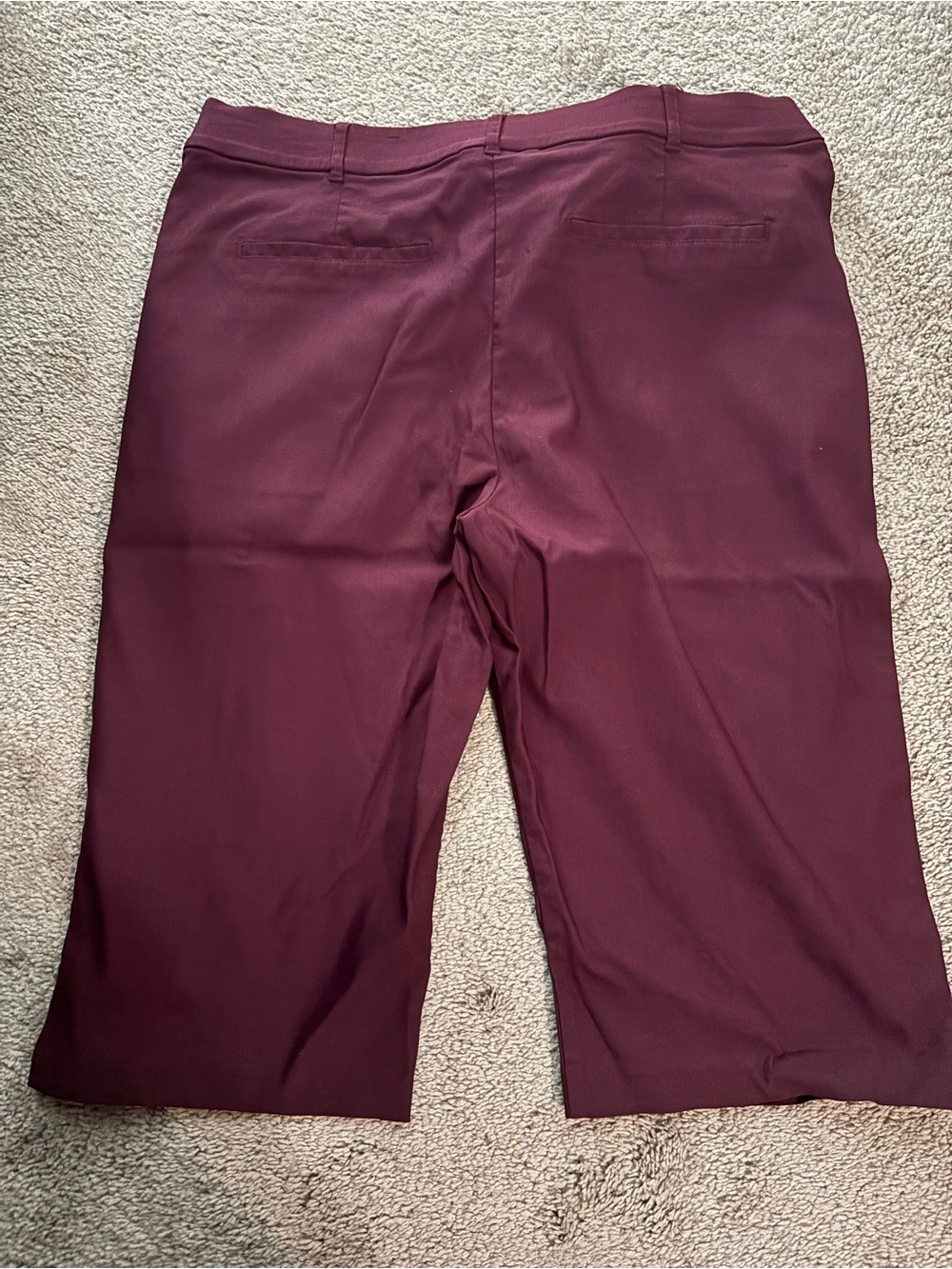 Maroon Women’s Tailored Dress Capris